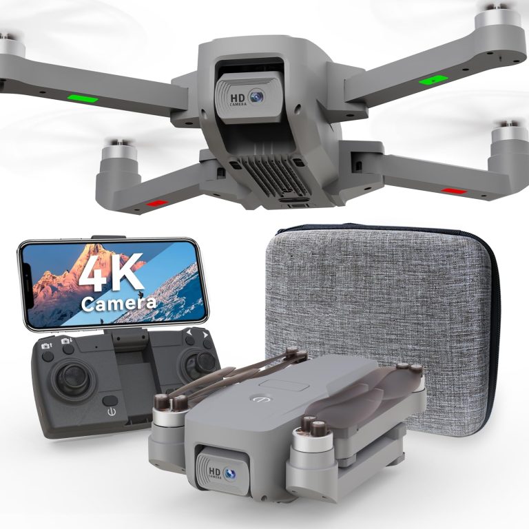 TTROARDS 16P-D Brushless Motor Drone with 4K Camera for Adults 5G Wifi Adjustable Lens Wind protection level 4 One Touch Takeoff/Landing Altitude 40KM/H Hold Mini Foldable Drone RC Quadcopter Toys Gift