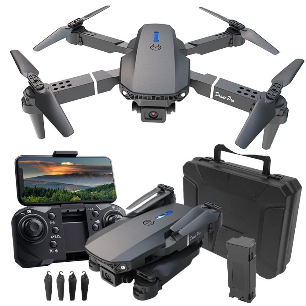 Drone With One Camera-Foldable WiFi,Altitude Hold for Adults Beginners