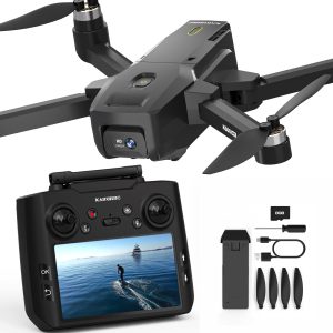 K600GPS Drone with Camera, 4.5inch LCD RC Screen, 32G SD Card, GPS Auto Return, Gesture Flight, Brushless Motor, Optical Flow, Modular Battery, 3 Speeds for Adults/Beginners