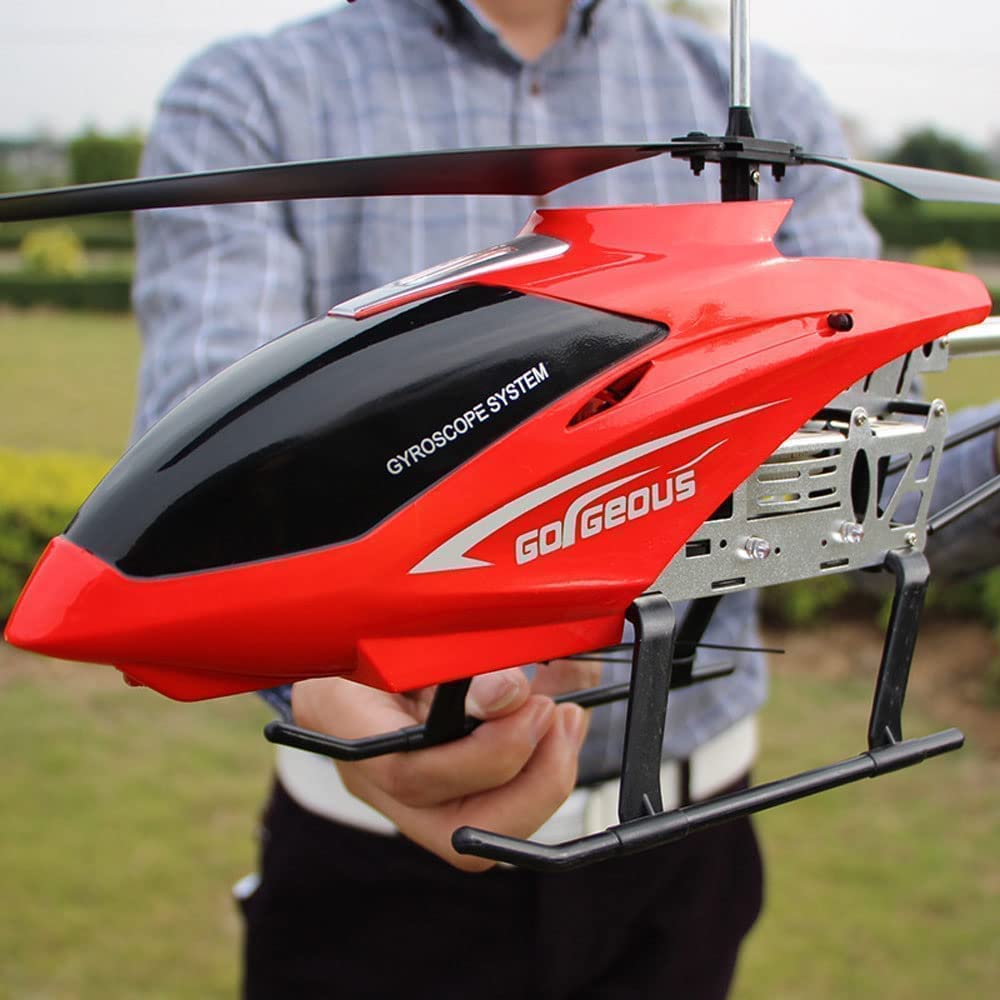 SREJNGL Fall-Resistant Remote Control Aircraft Drone Large Radio RC Helicopter Charging Electric Drone Plane Outdoor Airplane Parent Children Kids Toy Birthday Gifts(2 Batteries)