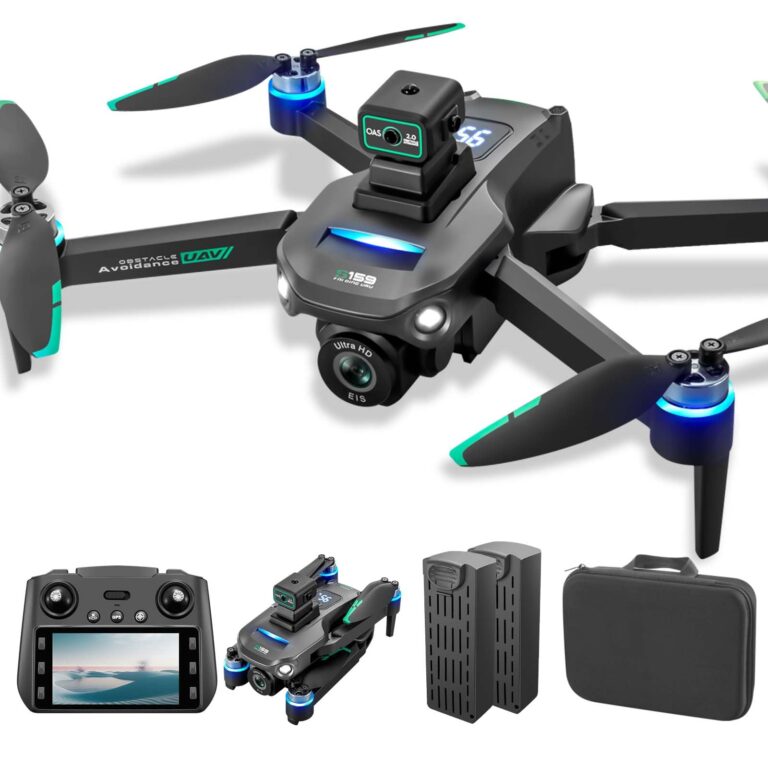 Drones With Camera for Adults 4K,Remote Contorl with Large Screen,FPV Drone with 50mins Flying Time,Auto Return GPS,360° Obstacle Avoidance Drone for Beginner,extra 8G SD Card Included
