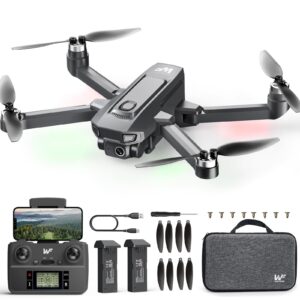 WeFone Drones with Camera for Adults 4k, WF30 GPS Follow Me Drone for Beginners Kids Foldable FPV RC Quadcopter, Return Home, Brushless Motor, 5G Transmission, 40 Mins Flight Time, 2 Batteries