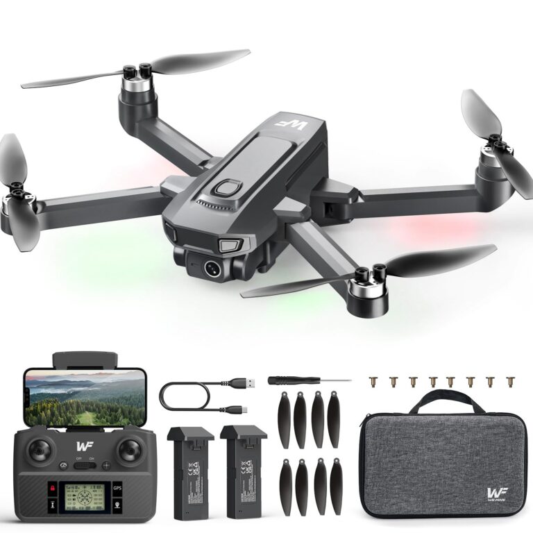 WeFone Drones with Camera for Adults 4k, WF30 GPS Follow Me Drone for Beginners Kids Foldable FPV RC Quadcopter, Return Home, Brushless Motor, 5G Transmission, 40 Mins Flight Time, 2 Batteries