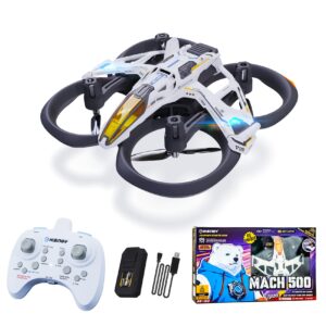 HISINGY MACH 500 Tiny Drones for Kids, Mini Micro Nano Indoor RC Quadcopter for Age 8-12 10-15 12-14,Kids Drone with LED Light,Optical Flow Positioning,3 Speeds,Toys Gifts for Teen Boys Girls