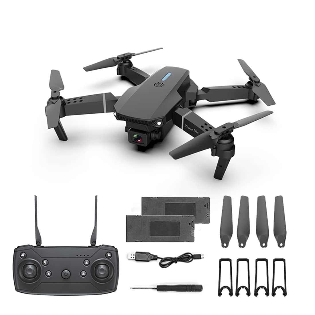2025 Foldable Drone with 1080P Dual Camera for Adults, RC Quadcopter WiFi FPV Live Video, Altitude Hold, One Key Take Off/Land