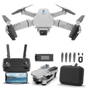 Drone with Camera for Adults 1080P One Key Start Foldable Camera Drones 90° Adjustable Lens Drone for Adults One Key Start 360° Flip Mini Drones Under 249g