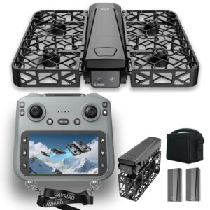 Folding Selfie Drone with 2K HD Camera Gesture Control & Auto Follow Me Quadcopter for Adults Gesture Control, Waypoint Flight, Stunt Mode, 360° Protection, One-Key Operation