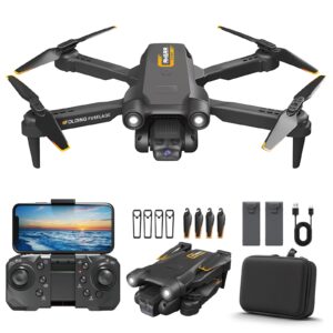 Drone for Kids Adults Beginner with Camera 1080P One-Click Take Off/Landing 3-Gear Speeds Altitude Hold Headless Mode, 360°Flip Under 249g