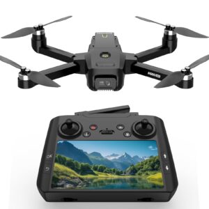 GPS Drone with 1080P Camera, 4.5" FPV Screen, 5GHz Transmission Foldable Drone with Brushless Motor, Auto Return Follow Me & 32G SD Card, Gesture Control, Optical Flow for Adults/Beginners