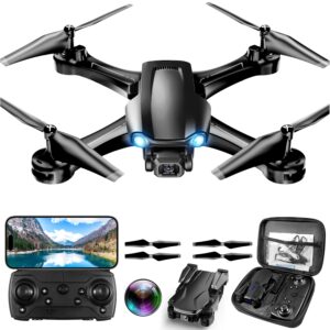 Drones with Camera for Adults 1080p Beginners Altitude Hold, One-Key Takeoff/Landing, 3 Speed Modes, Headless Mode,Foldable & Portable, Best Gifts for Beginners, Ages 14 and Up