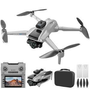 OBEST 5G GPS Drones with Camera for Adults 4K Professional, Drones with 4.5-Inch HD Screen Brushless Motor, Auto Return, Follow Me, One Key Start, Foldable RC Quadcopter for Beginners