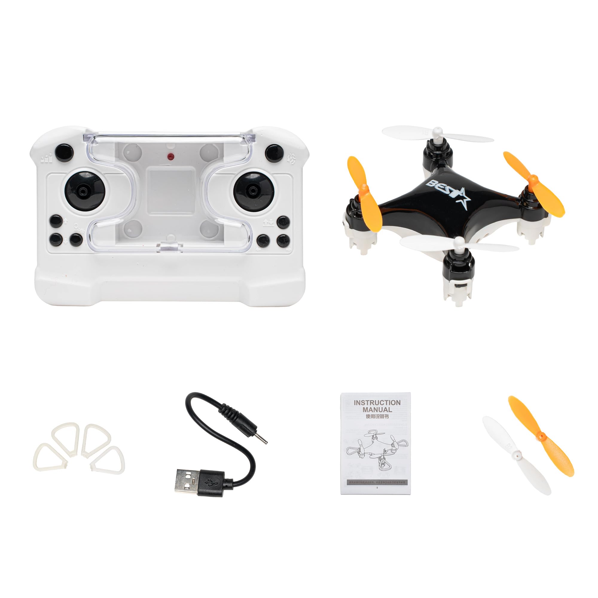 Drone Mini Remote Control Aircraft New Children's Toy Micro Aircraft Fixed Height Quadcopter Electronic Gadget (Black)