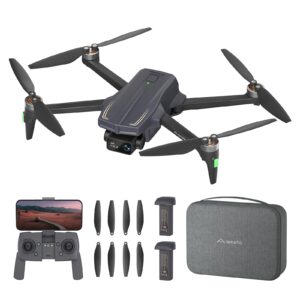 Ameta Drones with Camera for Adults 4k UHD, S20 Pro GPS Drone for Adults Beginners with 50 Mins Long Flight, Brushless Motor, Altitude Hold, Cool Toys Gifts for Men Boys(Under 249G)