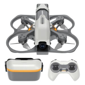 CADDXFPV Protos FPV Drone RTF Kit, Built-in Walksnail 6g VTX, 1080p/60fps HD Digital Video Transmission, 4.5" FPV Goggles Screen, 3-in-1 Charging Hub for 3 Batteries, Supports 3 Flight Modes, Perfect FPV Gift for Beginners & Freestyle Racing