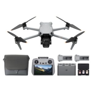 DJI Air 3S Fly More Combo (RC 2 Screen Remote Controller), Drone with 1" CMOS Wide-Angle & Medium Tele Camera for Adults, 4K/60fps, Omnidirectional Sensing & 3 Batteries (Renewed)