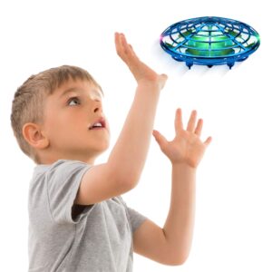 Force1 Scoot Pro Hand Operated Drone for Kids or Adults - Induction Hands Free Motion Sensors Mini Drones with Bright LED Projection, 360 Flips, Easy Indoor Small UFO Flying Orb Ball Drone Toy