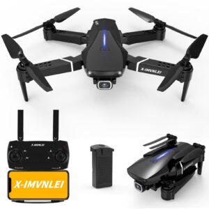 X9 4K GPS Drone with Camera for Adults Beginners, Foldable FPV RC Quadcopter, Optical Flow Positioning, Auto Return, Follow Me, Trajectory Flight, 3D Flip, Modular Batteries