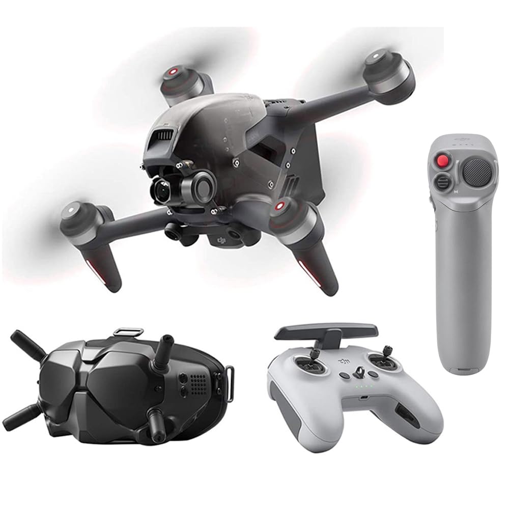 DJI CP.FP.00000001.01 FPV Combo Drone with Remote Control and V2 Goggles (Renewed) Bundle with DJI FPV Motion Controller