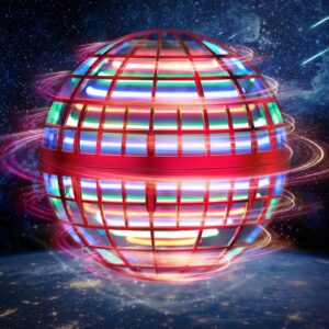 LEMATRIX Flying Orb Ball Toy, Hover Ball Boomerang Fly Fidget Spinner, Cool Toys Gifts for 6 7 8 9 10 11 12+ Years Old boy Girls Teens, Hand Mini Drone Cosmic Globe, Indoor Outdoor Toys(Blue)