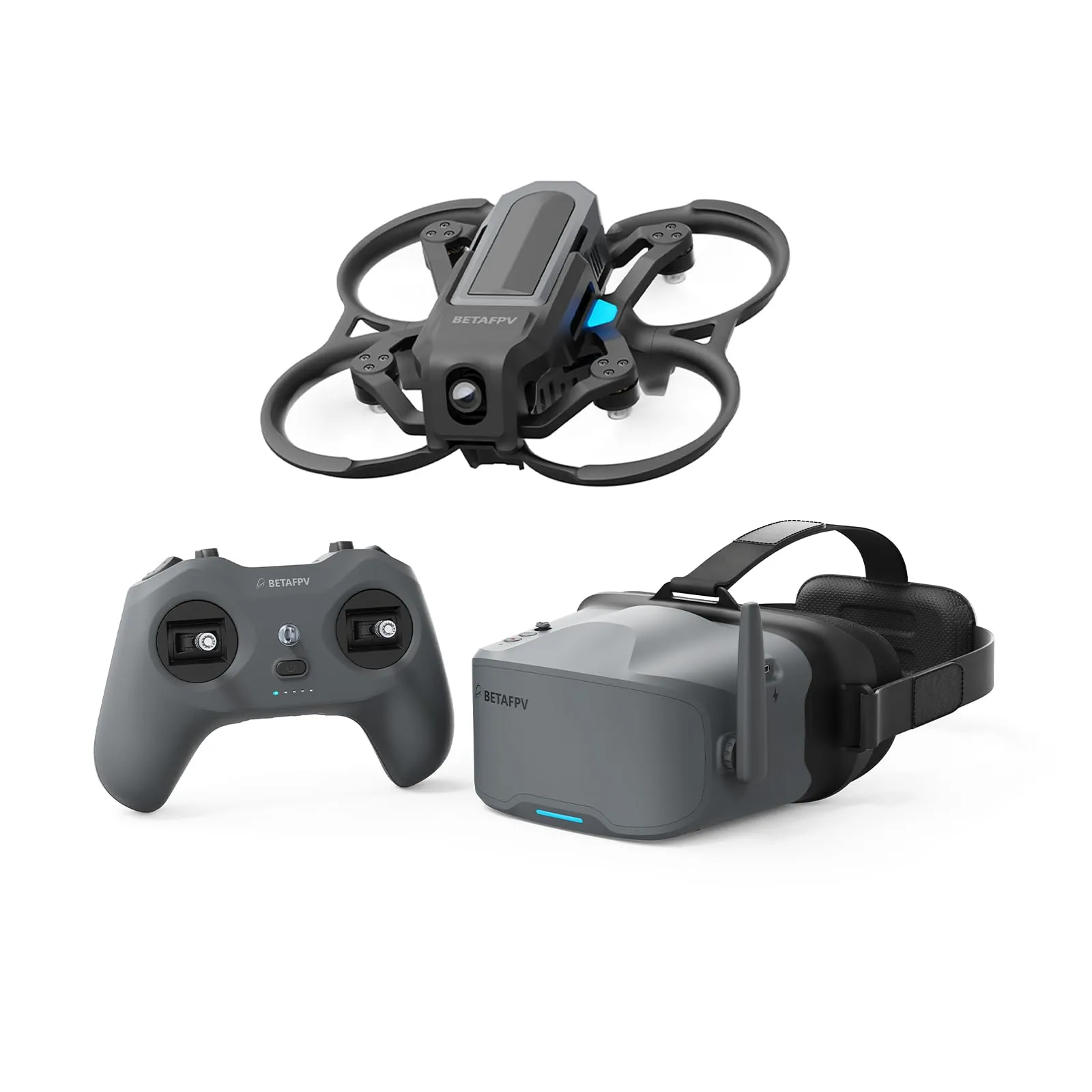 BETAFPV Aquila20 FPV Kit Aquila20 Whoop Drone LiteRadio 4 SE Radio Transmitter VR04 FPV Goggles Supported 3 Modes 2S Power System FPV Drone Advanced RTF Indoor Outdoor