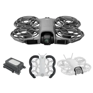 DJI Neo 2 Bundle with Lighted Landing Gear& Propeller Guard& Gimbal Bumper Guard - Lightweight & Foldable 4K Drone With Camera, Palm Takeoff & Landing, Gesture Control, ActiveTrack (Controller-Free)