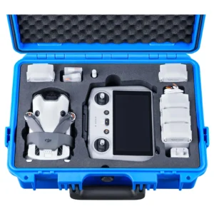 Lykus Titan MM410 Waterproof Hard Case for DJI Mini 4 Pro/Mini 3/Pro and RC2/RC/RC-N2/N1, Support 7 batteries and RC lanyard [CASE ONLY]