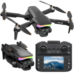 Mini Drone with 1080P Camera for Adults and Beginner,RGB LED Light FPV Drone Quadcopter for Beginners,One Key Take Off/Land Altitude Hold,Optical Flow Positioning Gravity Gesture Control