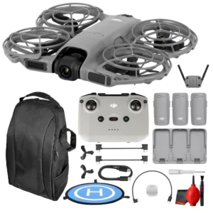 DJI Neo 2 Drone Fly More Combo Compact Camera Drone for Travel and Vlogging | (CP.FP.00000272.06) Palm Takeoff Smart Tracking Aerial Video Easy Controls For Content Creation + Backpack & More